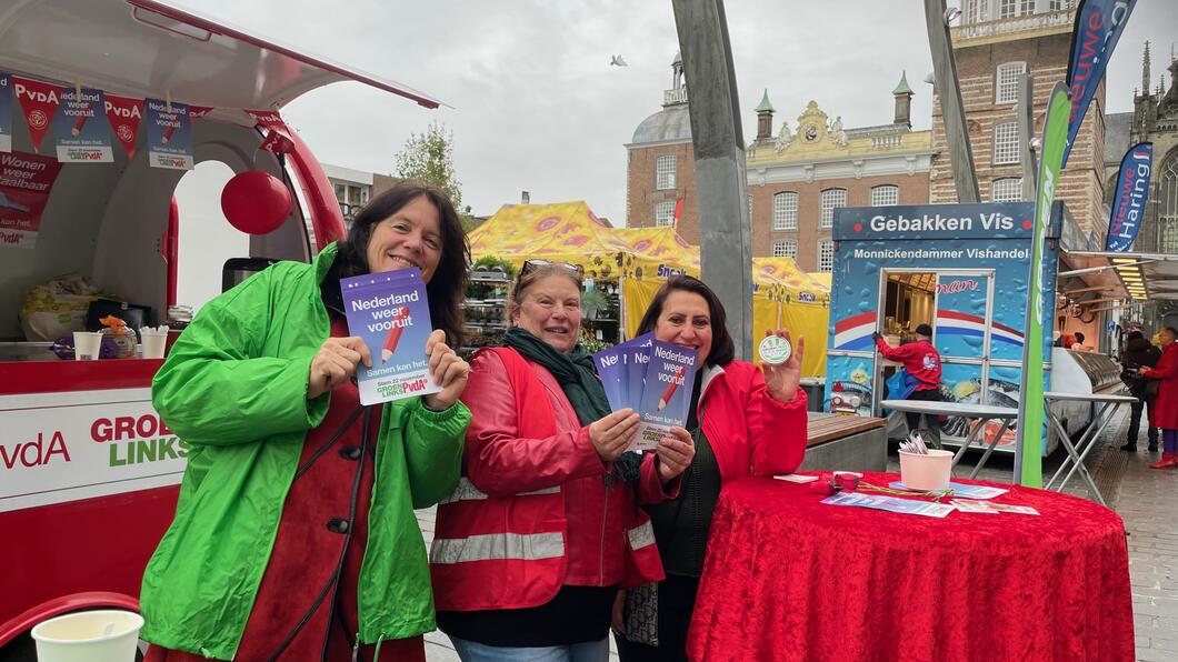 Campagne op de markt in Goes